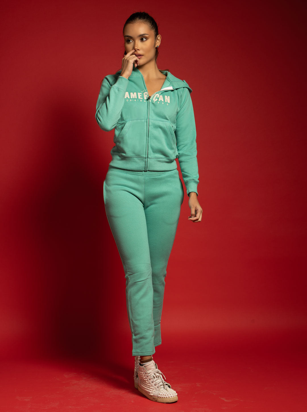Conjunto de Algodón Natural para Dama – Buzo + Pantalon basta recta